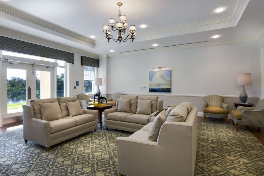 Grand Oaks Palm City Community TV Area